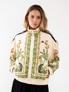 Adidas x Farm JD6304 Tropical Print Zip Jacket ( XS )